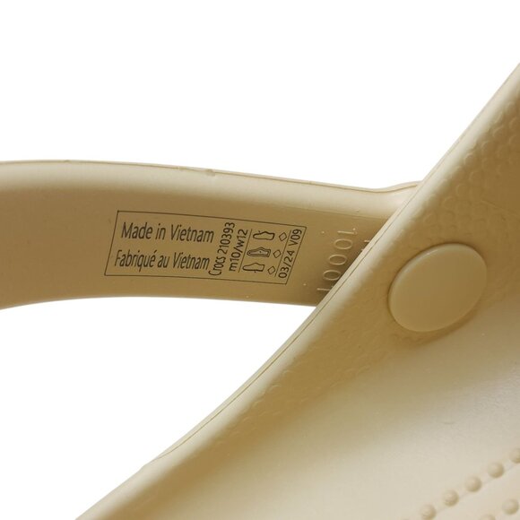 Crocs Classic Lockdown Clog Beige With Red Details Mens Size 10 Womens 12 - Picture 7 of 10